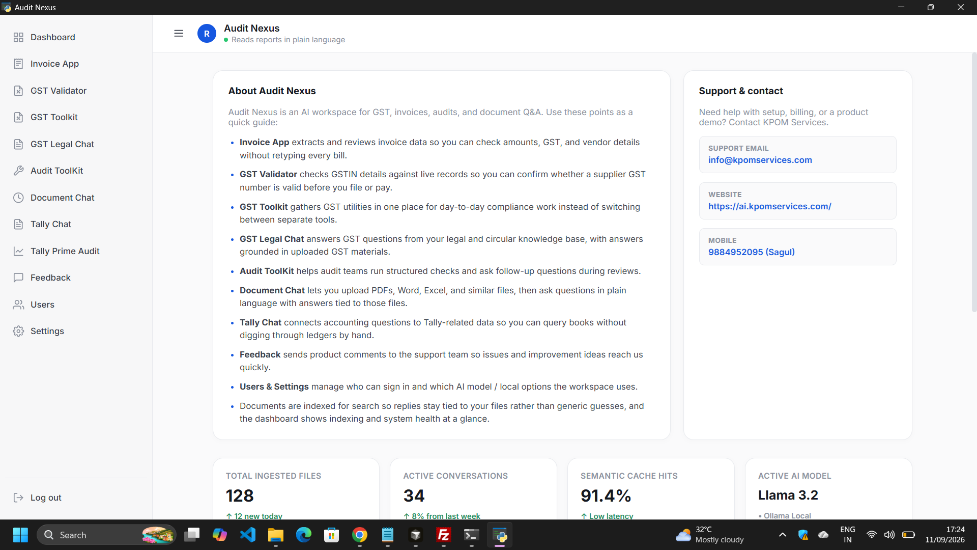 Audit Nexus dashboard preview 1
