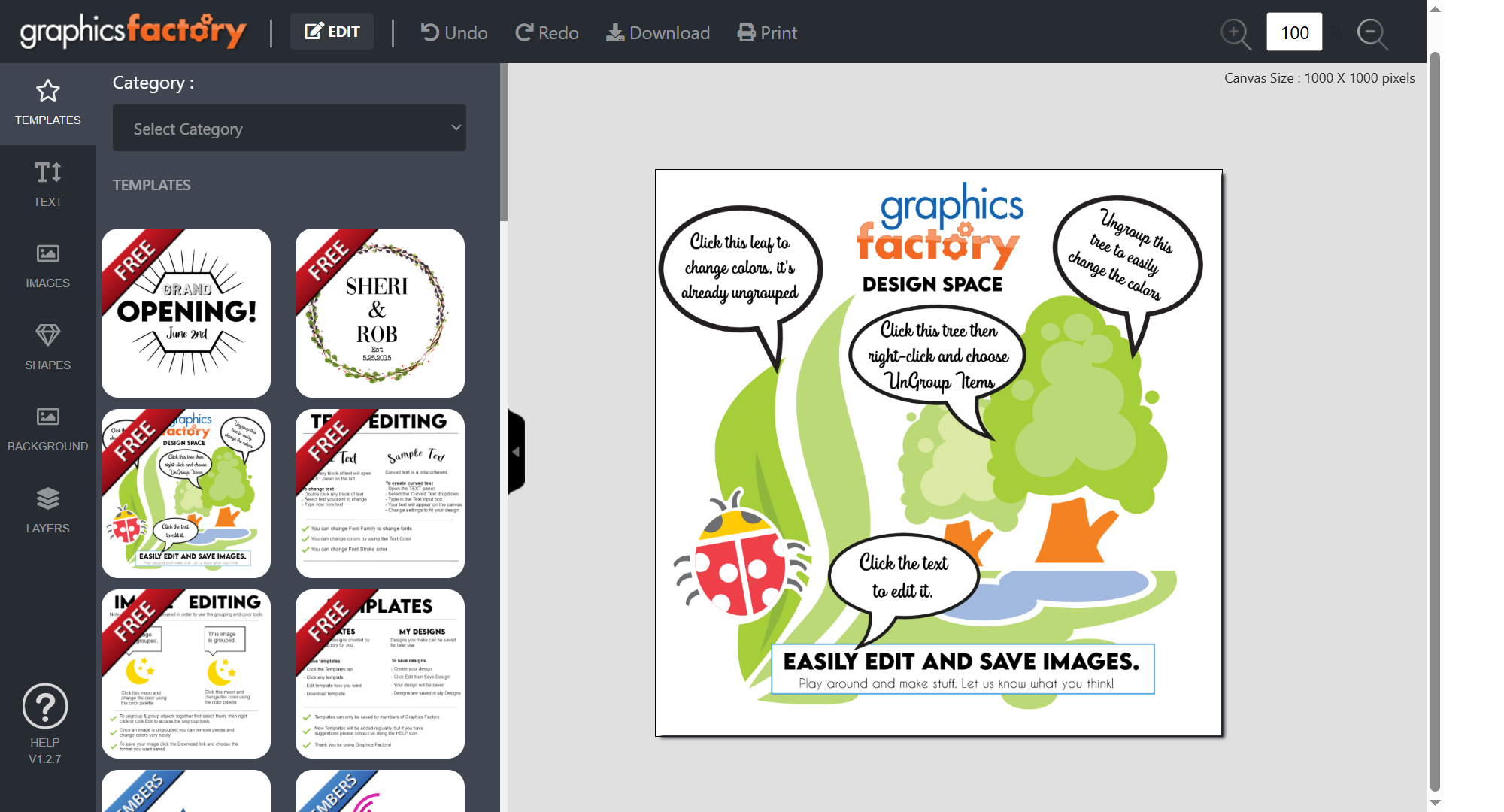 Graphics Factory Designer – Customize images with Angular and Fabric.js